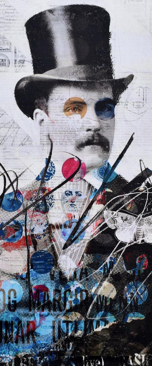 Collage_95_50x50 cm_Vintage portrait by Manel Villalonga