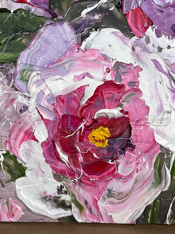 Peony painting