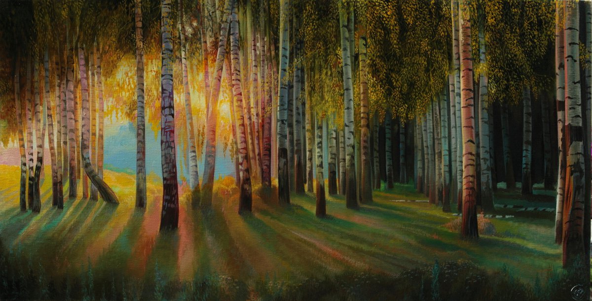 Birch Grove by Sergey Lesnikov