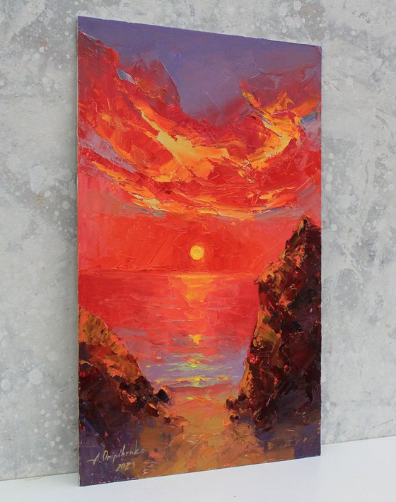 "Sunset in red"