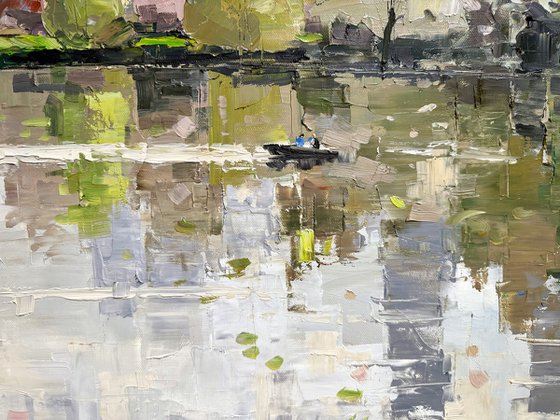 City litghts. Spring.