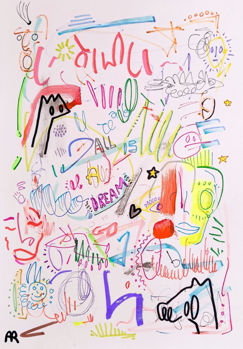 Expressive Portrait Drawing By Angel Rivas, 17 X 12, 2 Drawings, Original Artwork