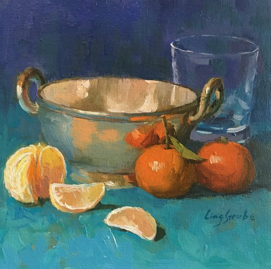 Still Life with Mandarins (Framed)