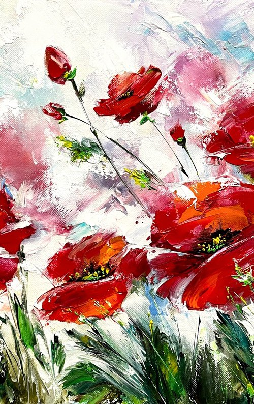 Poppy composition by Olena Romanenko