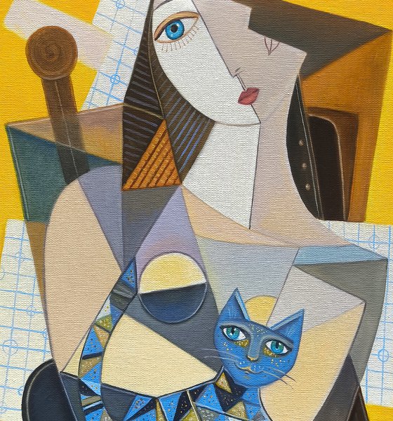 Girl and Her Cat