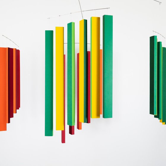 Moving stripes mobile No. 2
