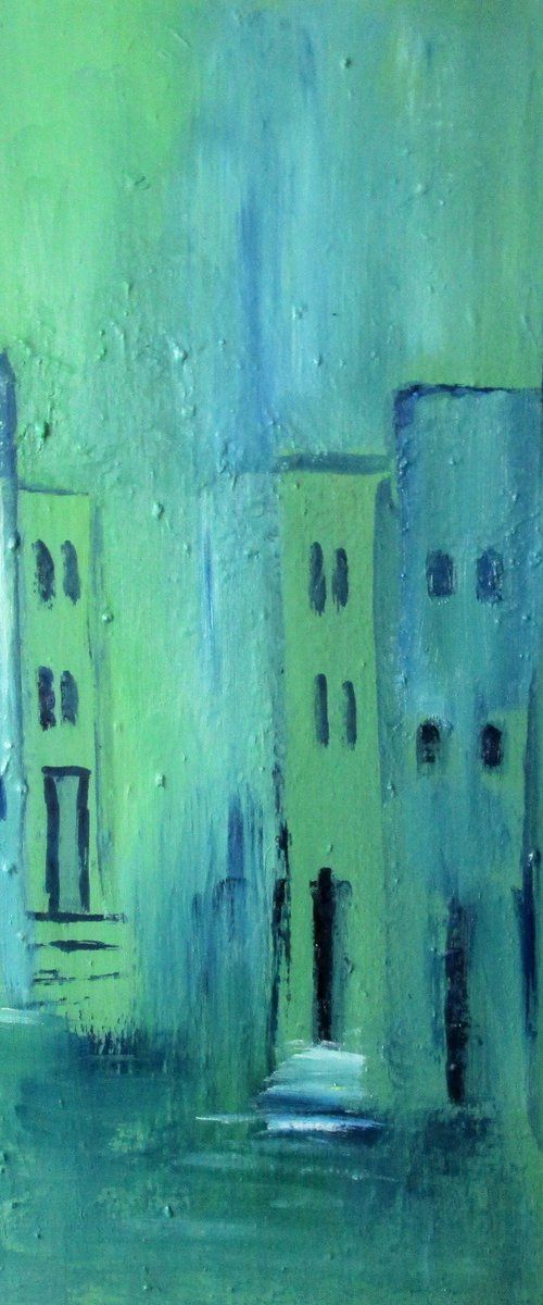 Street in Turquoise, 4, Rovinj by Ingrid Knaus