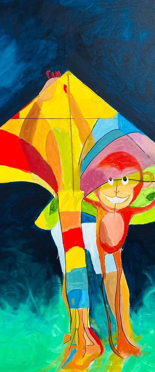 Picassoesque Kite by Shabs Beigh