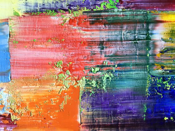 "Bleed With Me - FREE USA SHIPPING - Original PMS Oil Painting On Canvas - 20 x 16 inches