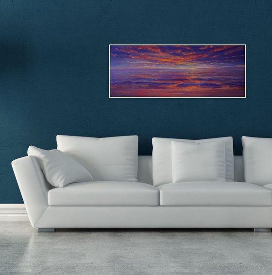 SUNSET SEA III. 100x42cm