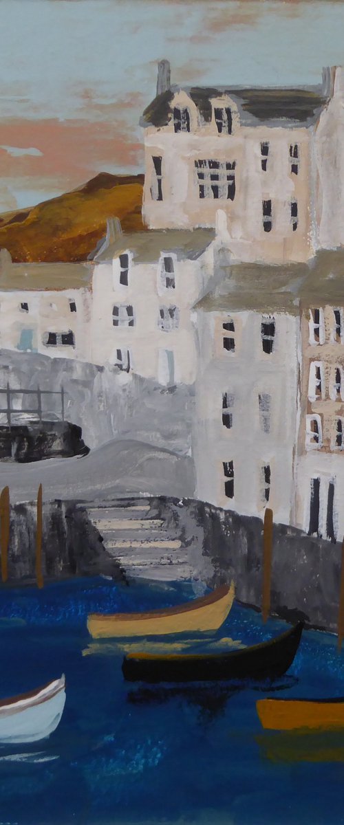 Polperro Quay by Elaine Allender