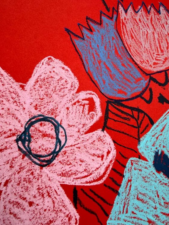 Abstract Floral Bouquet