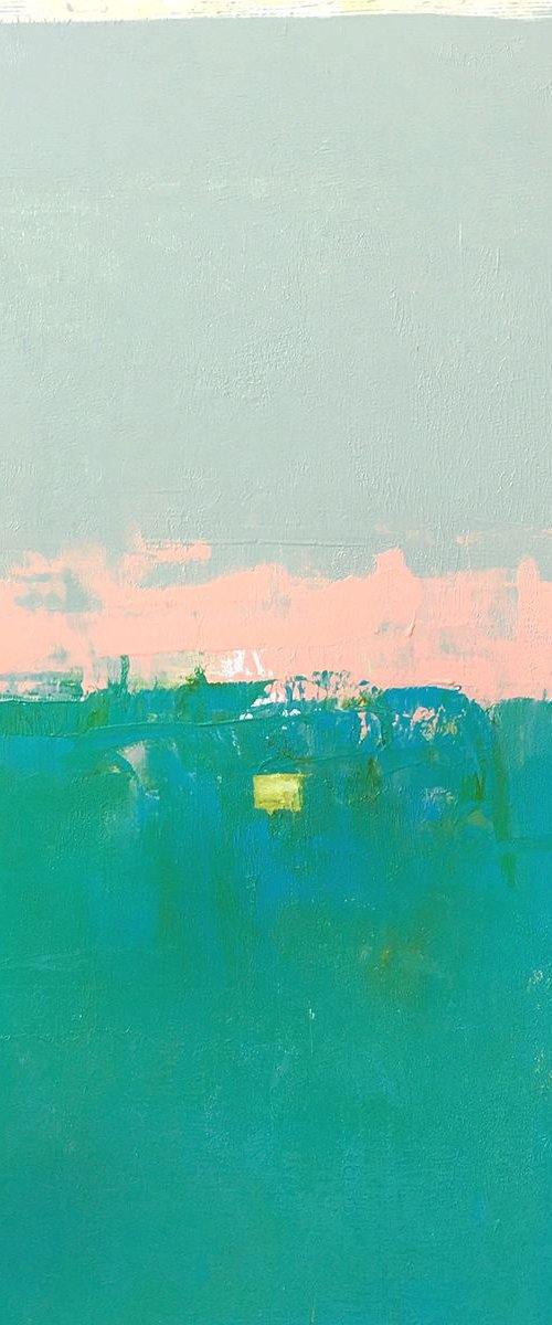 Distant Clouds On Turquoise by Don Bishop