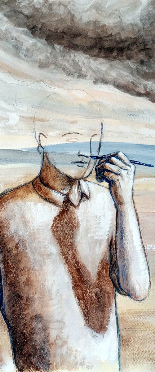 Drawing himself by paolo beneforti
