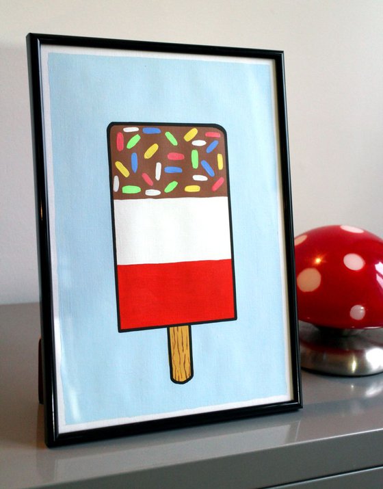 Fab Lolly Pop Art Painting On Paper