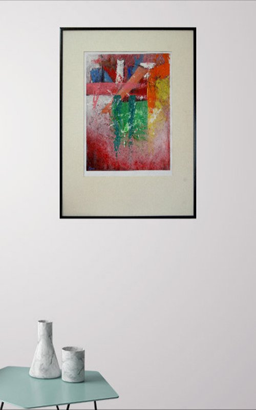 Abstract Variations # 82. Matted and framed. by Rumen Spasov