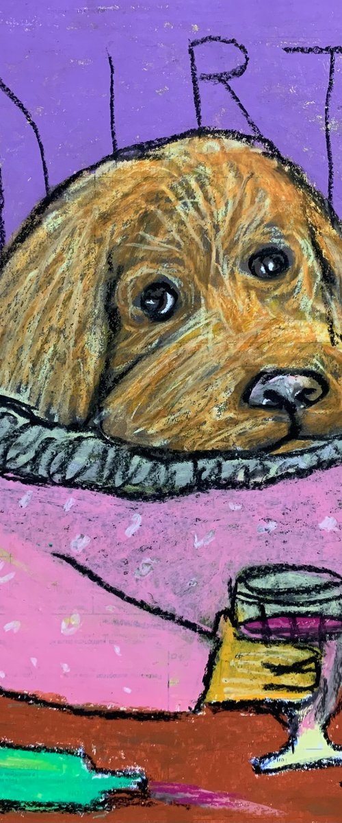 Drinking dog #125 by Pavel Kuragin