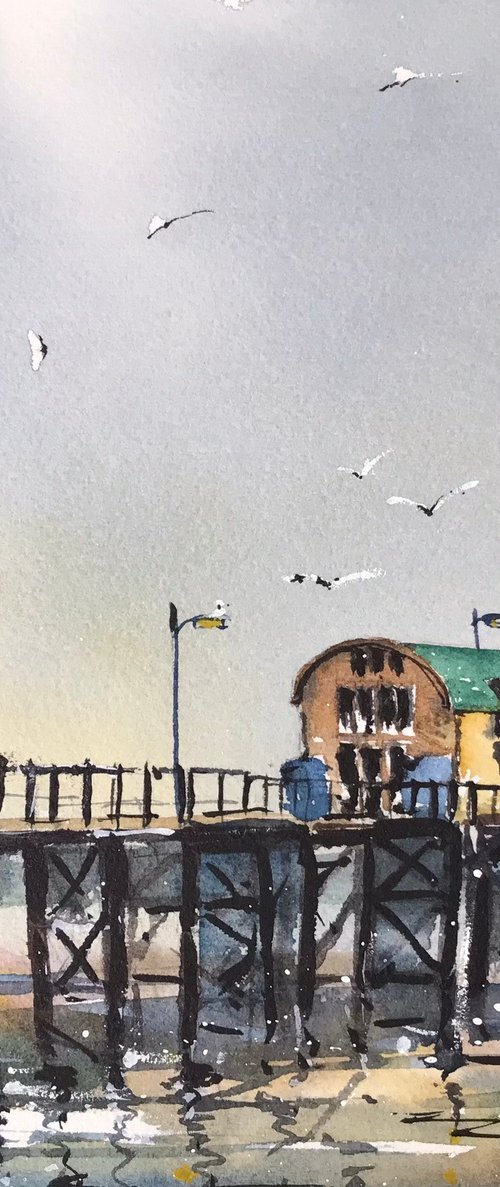Mumbles pier by Vicki Washbourne