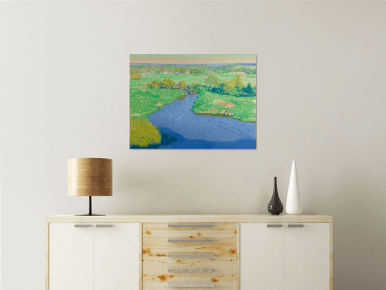Evening. Protva River