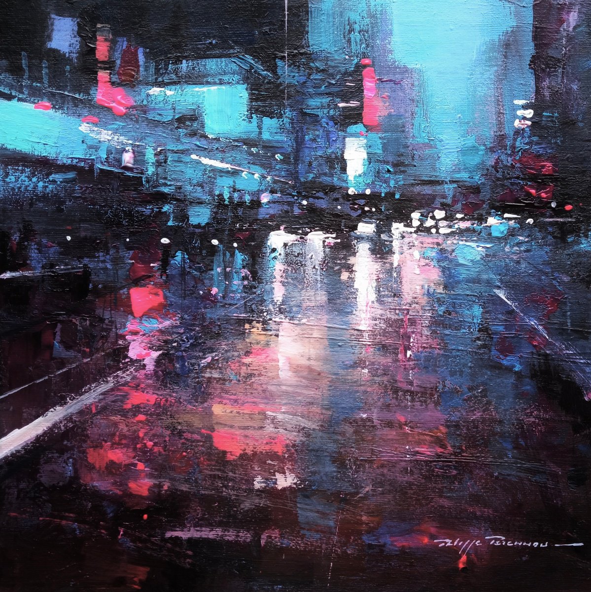  Impressions Urbaines N° 2134 By Philippe Perennou, 12 X 12, Artwork For Sale On Artfinder