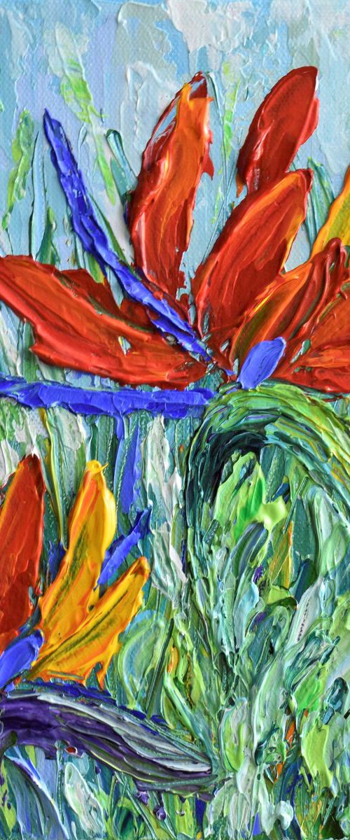 Bird of Paradise 10"x10" by Olga Tkachyk