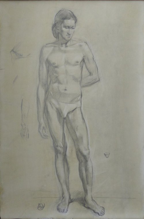 Standing Male Nude by Ara Shahkhatuni