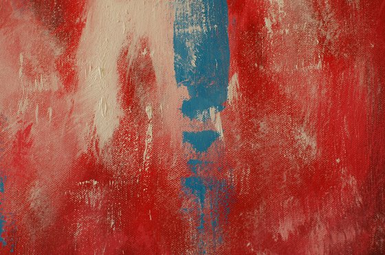 Abstract In Red Diptych