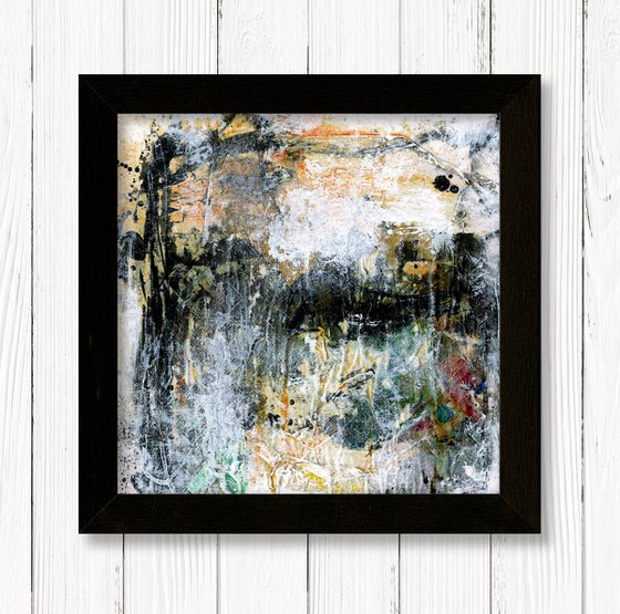 Rituals In Abstract 10 - Framed Mixed Media Abstract Art by Kathy Morton Stanion