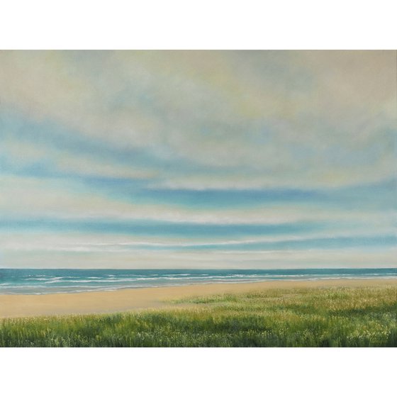 Incoming Tide - Blue Sky Seascape