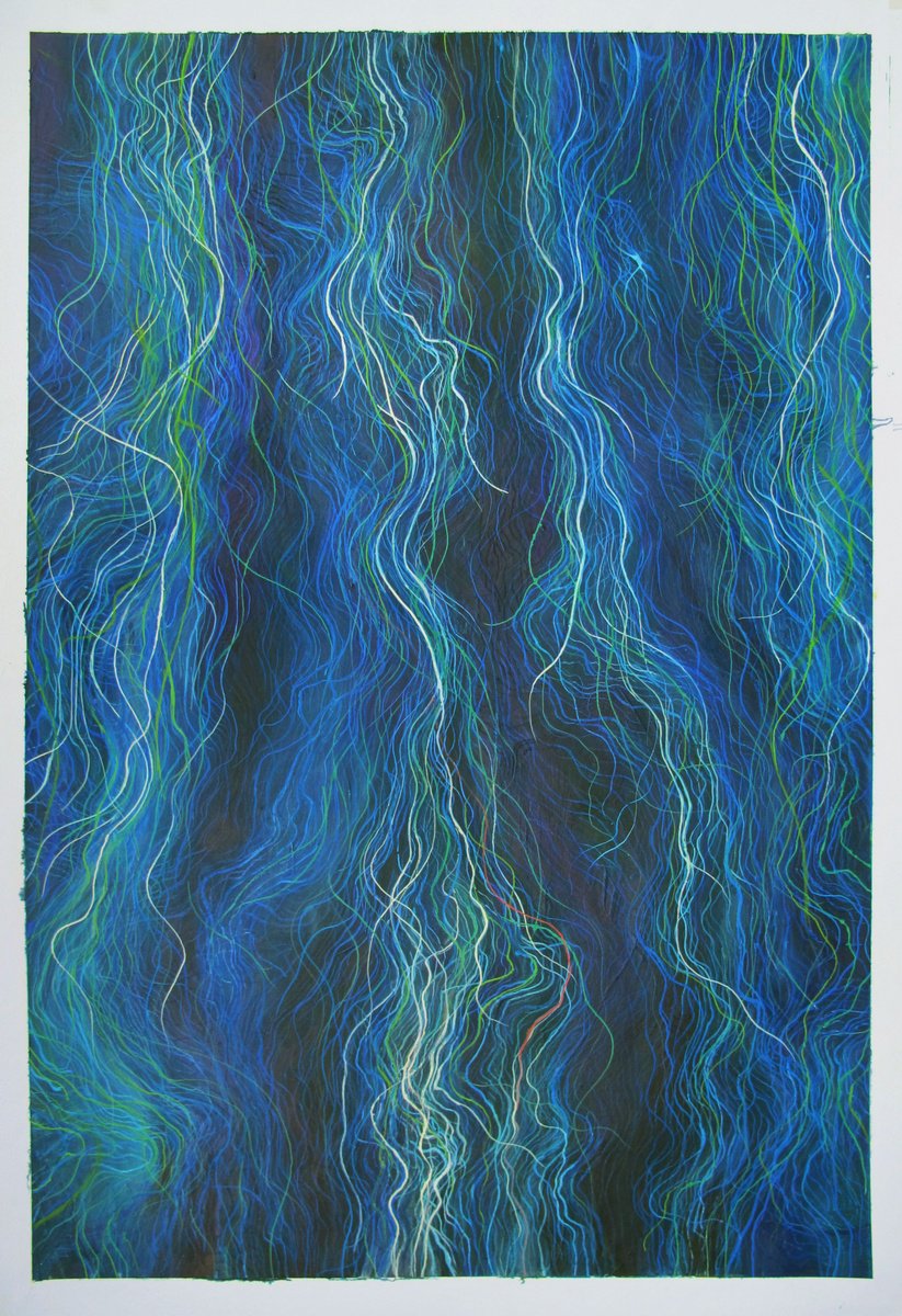 Impressionistic Landscape Painting By John Sharp, 27 X 39, Contour9, Bollin, Original Artwork