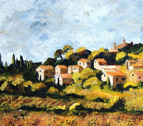 Vineyards in rasteau Provence