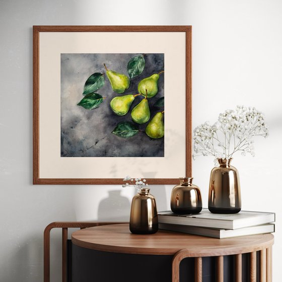 Through the Wall: Green Pears 3