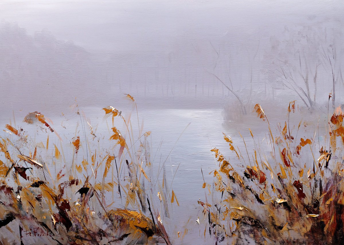 Quiet morning on the lake by Bozhena Fuchs