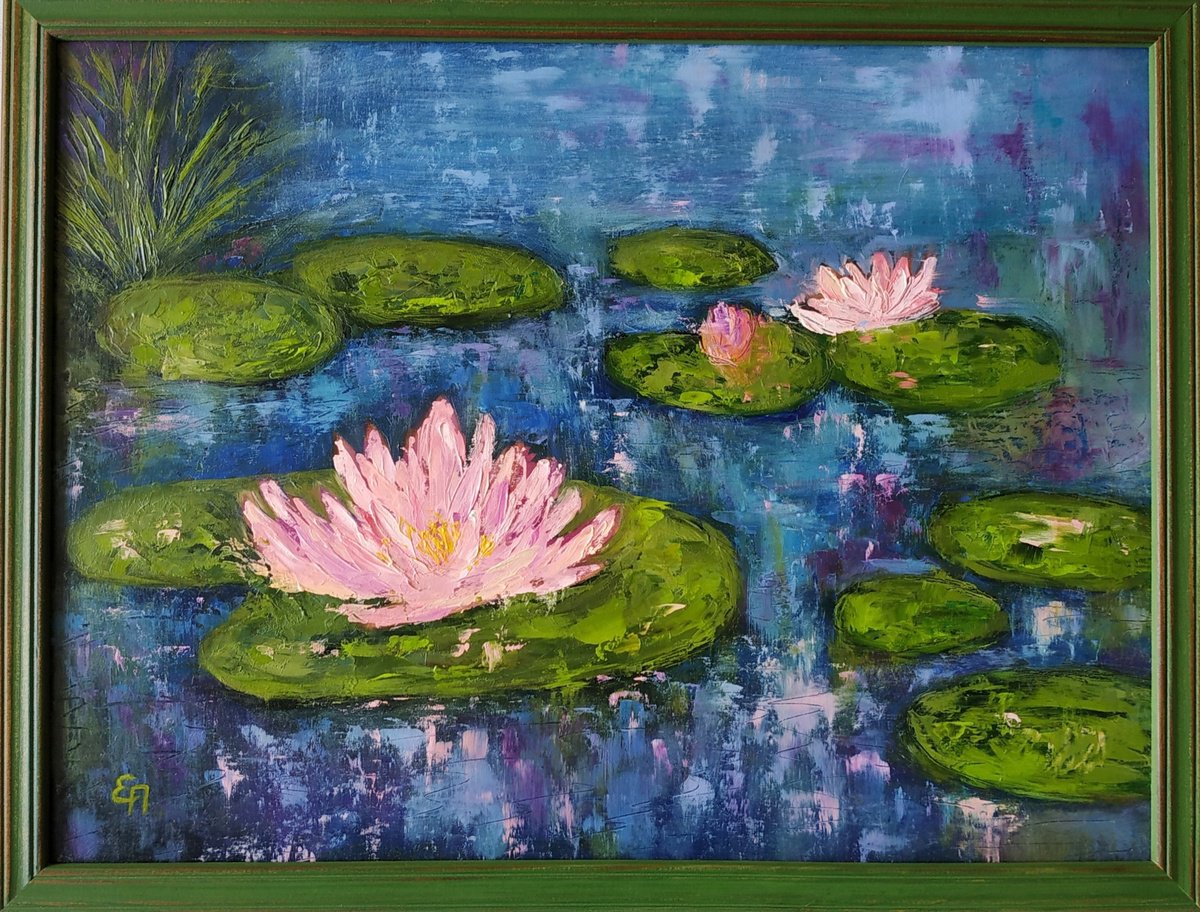 Water lilies pond by Olena Poleva
