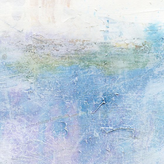 Lost In Tranquility 3 - Serene Mixed Media Painting by Kathy Morton Stanion