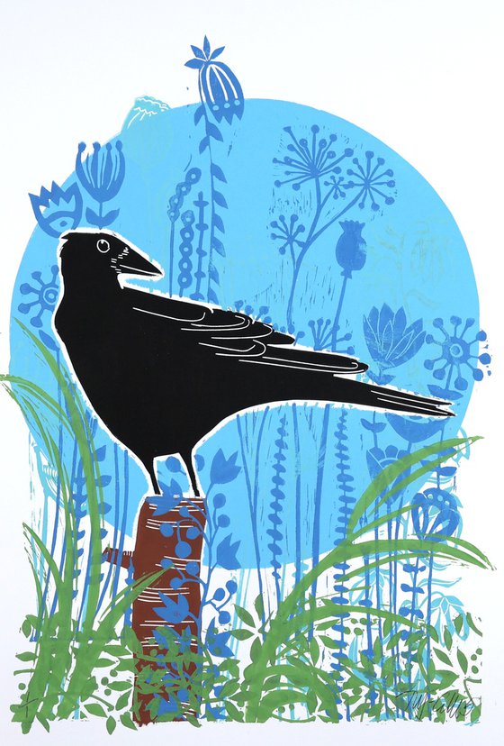Crows wedding, print set