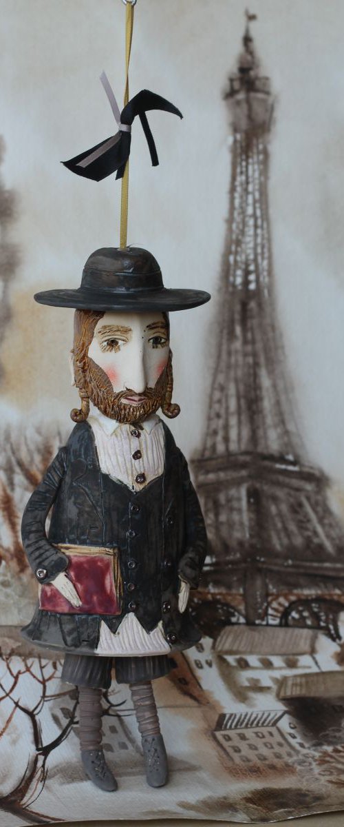Young talmudist in Paris, by Elya Yalonetski by Elya Yalonetski