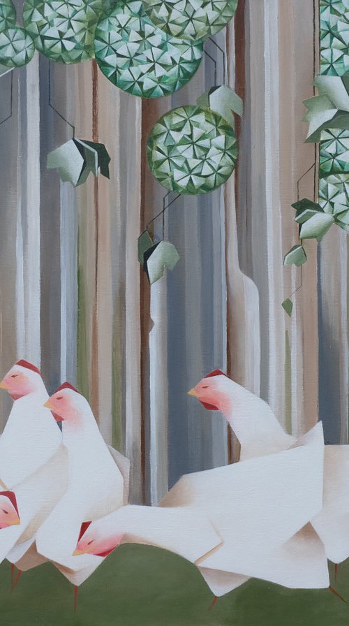 Hens by Kristina Saudinyte