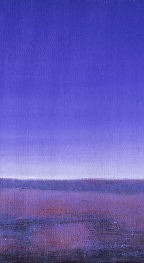 The violet dawn - small size on canvas by Fabienne Monestier