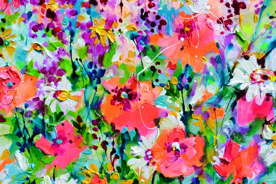 Wild Flowers Hay Meadow - Poppy and Daisy