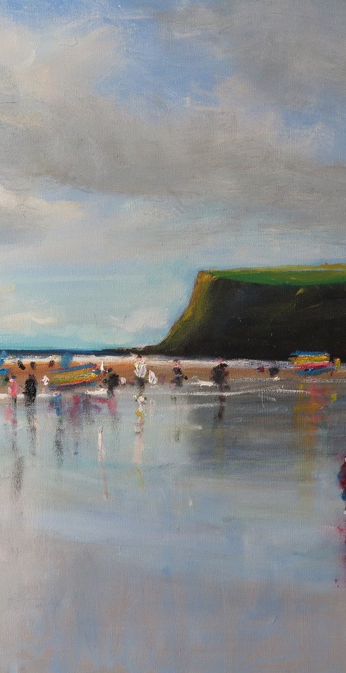 Saltburn Beach by Malcolm Ludvigsen