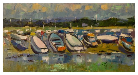 Boats on the Bank at Itchenor