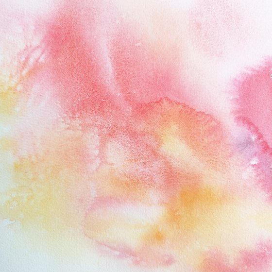 Red abstract flowers