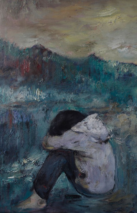 Goodnight Moon Oil Painting By Xinnong Wang Artfinder