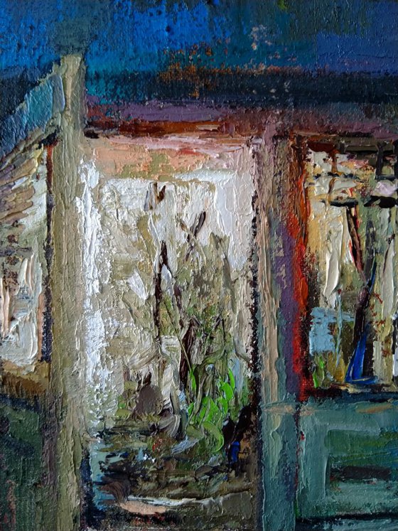 Room(50x50cm, oil painting, ready to hang)