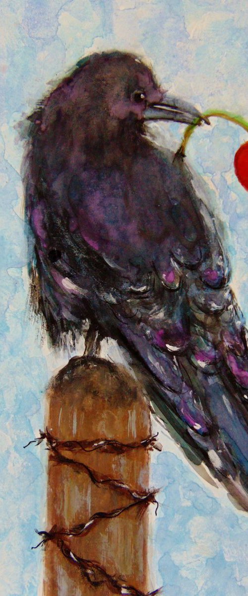 Lucky crow.. by Cristina Mihailescu