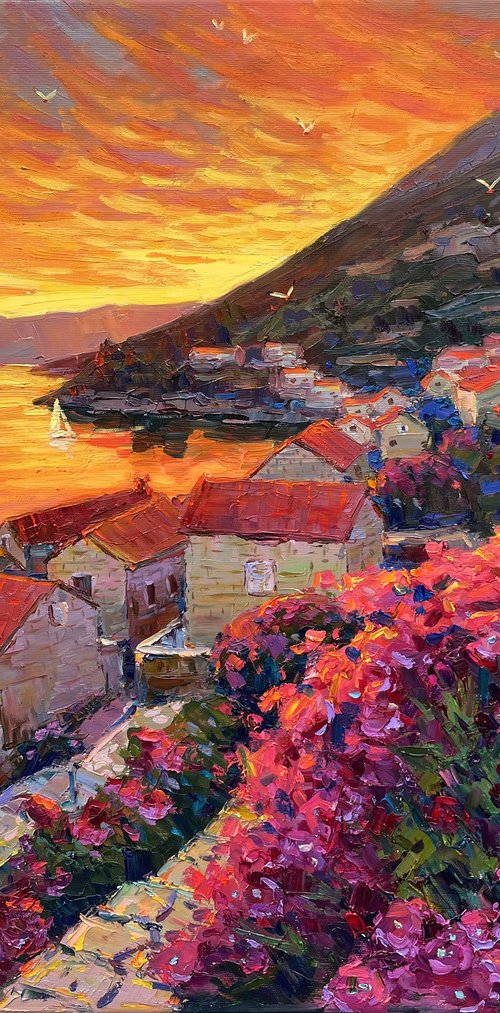 "Sunset" by Evgeny Chernyakovsky