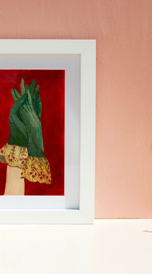 Green gloves by Anastasia Mazur-Skrobova