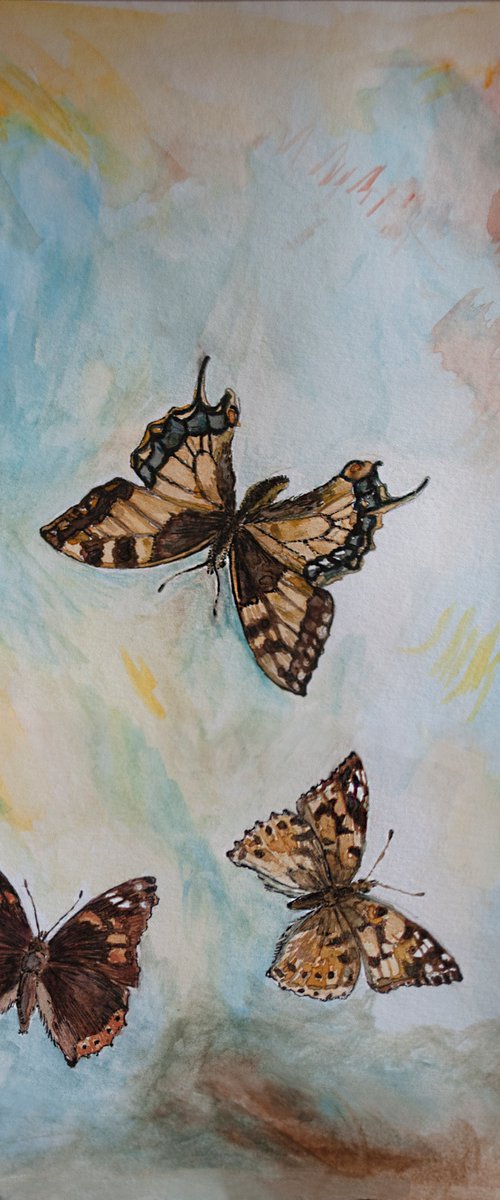 Butterfly Trio III by Nikola Ivanovic