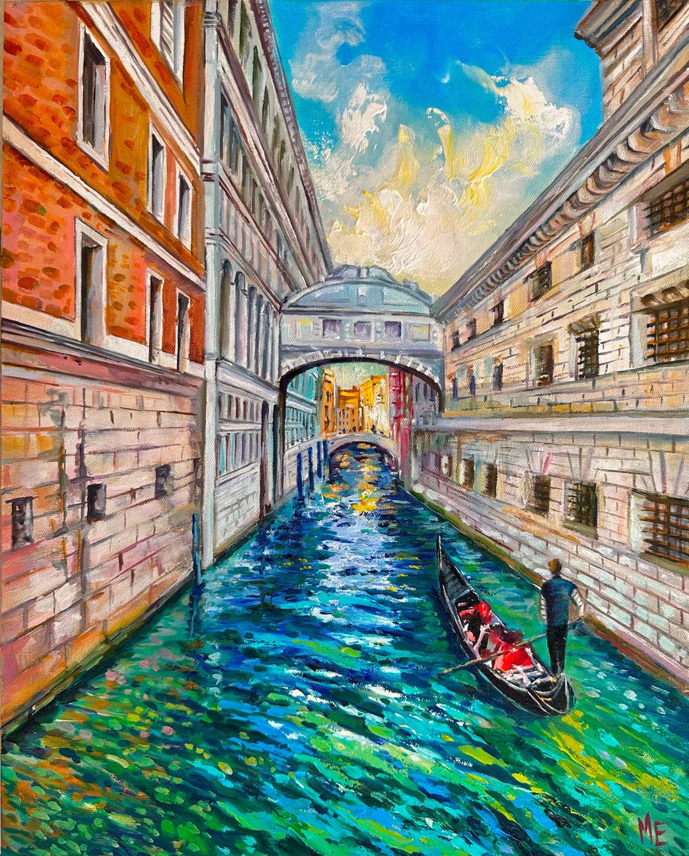 Venice. Where Hearts Sigh. By Olena Hontar, 16 X 20, Artwork For Sale On Artfinder